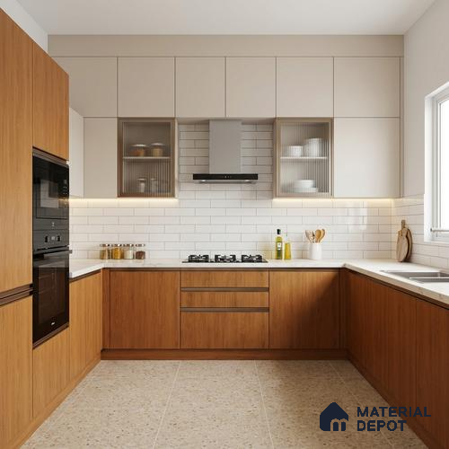 Wooden Look LM 21610 Caramelised Pine 8ft x 4ft Suede Finish Decorative Laminate - 1 mm | Suitable for TV Unit, Wardrobe, Kitchen Cabinets