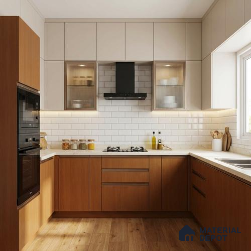 Wooden Look LM 21615 Apricot Birch 8ft x 4ft Suede Finish Decorative Laminate - 1 mm | Suitable for TV Unit, Wardrobe, Kitchen Cabinets