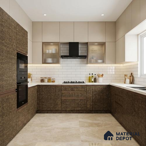 Wooden Look LM 21752 8ft x 4ft Texture Finish Decorative Laminate - 1 mm | Suitable for TV Unit, Wardrobe, Kitchen Cabinets