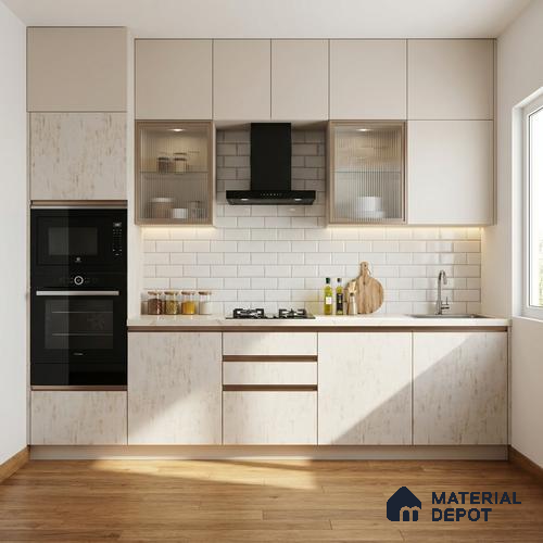 Wooden Look LM 21754 8ft x 4ft Texture Finish Decorative Laminate - 1 mm | Suitable for TV Unit, Wardrobe, Kitchen Cabinets