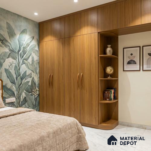 Wooden Look LM 23464 Golden Honey 8 ft x 4 ft Alder Ridge Finish Decorative Laminate - 1 mm | Suitable for TV Unit, Wardrobe, Kitchen Cabinets