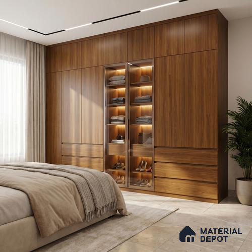 Wooden Look LM 23465 (AR 01 7538) Golden Sands 8 ft x 4 ft Alder Ridge Finish Decorative Laminate - 1 mm | Suitable for TV Unit, Wardrobe, Kitchen Cabinets
