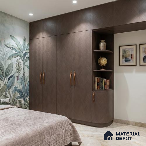 Patterned Look LM 23467 Wild Berry 8 ft x 4 ft Aged Wood Finish Decorative Laminate - 1 mm | Suitable for TV Unit, Wardrobe, Kitchen Cabinets