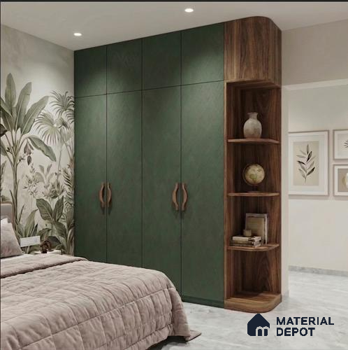 Patterned Look LM 23468 (AW 38 415) Satin Olive 8 ft x 4 ft Aged Wood Finish Decorative Laminate - 1 mm | Suitable for TV Unit, Wardrobe, Kitchen Cabinets