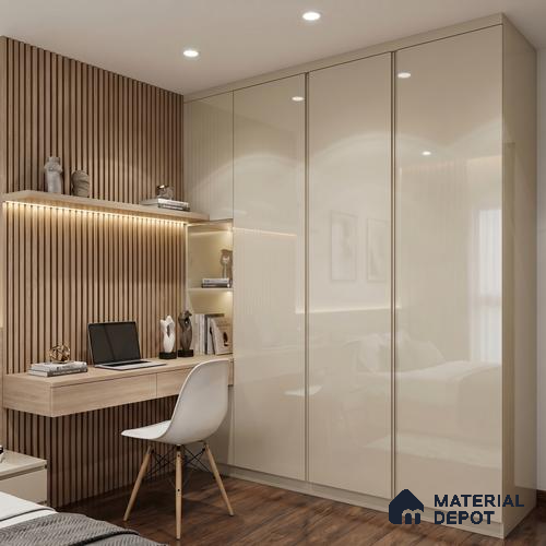 LM 23475 (HG 402) Sunset Nectar 8 ft x 4 ft High Gloss Finish Decorative Laminate - 1 mm | Suitable for Living Room, Kitchen, Office