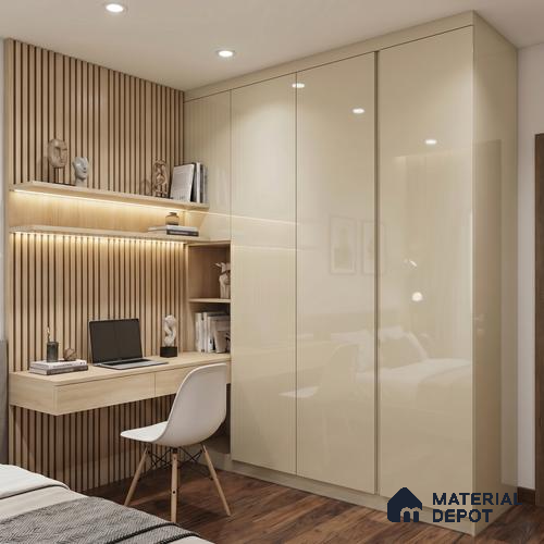 LM 23479 (HG 413) Divine Pink 8 ft x 4 ft High Gloss Finish Decorative Laminate - 1 mm | Suitable for Living Room, Kitchen, Office