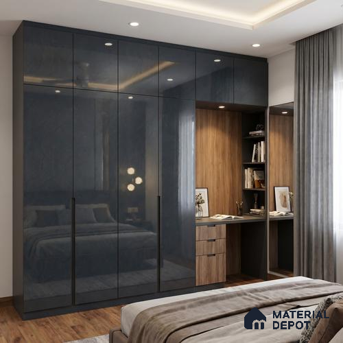LM 23491 Twilight Glaze 8 ft x 4 ft High Gloss Finish Decorative Laminate - 1 mm | Suitable for TV Unit, Wardrobe, Kitchen Cabinets