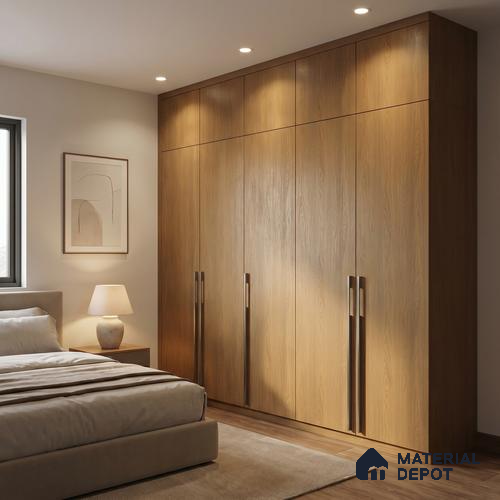 Wooden Look LM 23496 Amber Waves 8 ft x 4 ft Aged Radiance Finish Decorative Laminate - 1 mm | Suitable for TV Unit, Wardrobe, Kitchen Cabinets