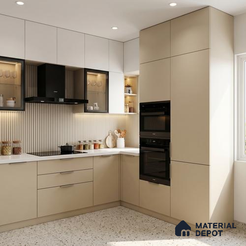LM 23516 (SMT 402) Sunset Nectar 8 ft x 4 ft Super Matte Finish Decorative Laminate - 1 mm | Suitable for Living Room, Kitchen, Office