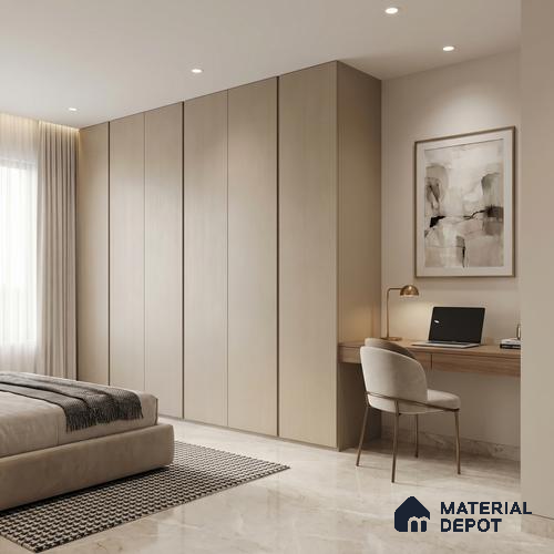 LM 23522 (SMT 412) Rosette Glow 8 ft x 4 ft Super Matte Finish Decorative Laminate - 1 mm | Suitable for Living Room, Kitchen, Office