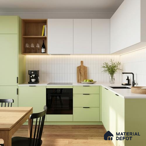 LM 23524 (SMT 429) Pastel Yellow 8 ft x 4 ft Super Matte Finish Decorative Laminate - 1 mm | Suitable for Living Room, Kitchen, Office