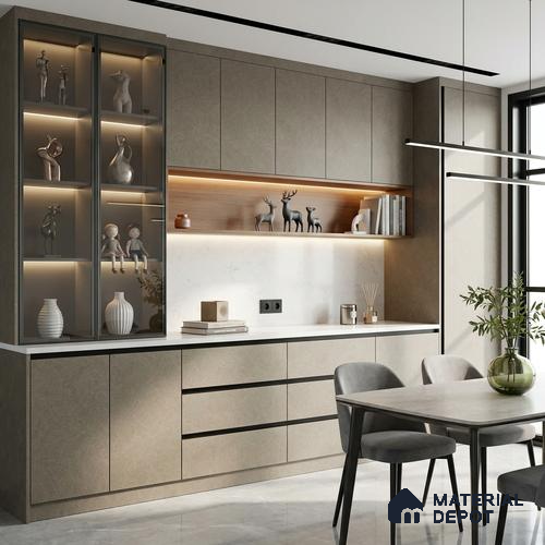 LM 23543 (DG 14 AR 5) Royal Texture 8 ft x 4 ft Digital Textured Finish Decorative Laminate - 1 mm | Suitable for TV Unit, Wardrobe, Kitchen Cabinets