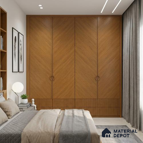 Wooden Look LM 23544 Honeydew Maple 8 ft x 4 ft Silky PU Finish Decorative Laminate - 1 mm | Suitable for TV Unit, Wardrobe, Kitchen Cabinets