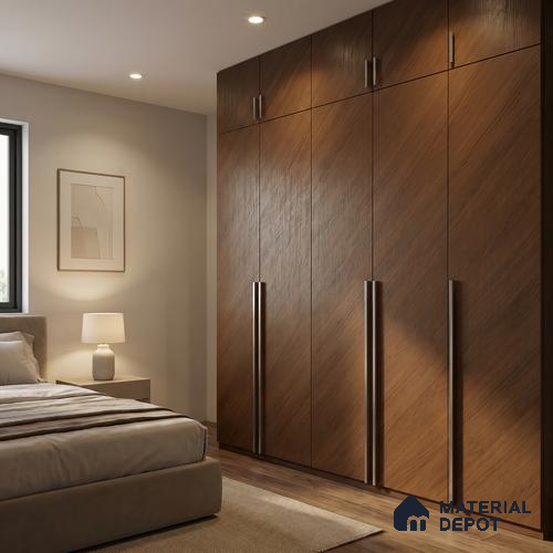 Wooden Look LM 23545 Starlight Oak 8 ft x 4 ft Silky PU Finish Decorative Laminate - 1 mm | Suitable for TV Unit, Wardrobe, Kitchen Cabinets