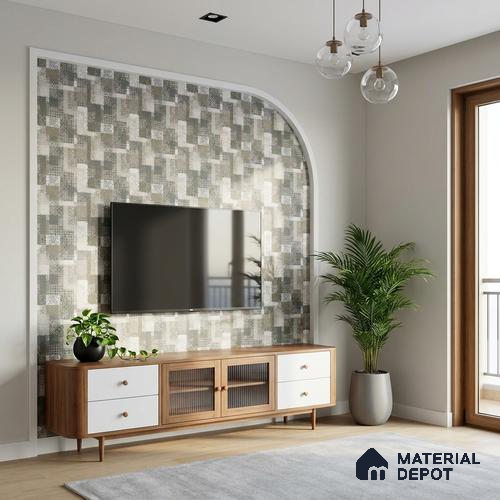 LM 23548 Forest Whisper 8 ft x 4 ft Digital Veneer Finish Decorative Laminate - 1 mm | Suitable for TV Unit, Wardrobe, Kitchen Cabinets