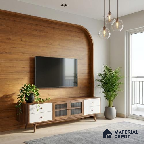 Wooden Look LM 23572 (AHO 11 7116 HZ) Cacao Bean 8 ft x 4 ft Arctic Honey Oak Finish Decorative Laminate - 1 mm | Suitable for TV Unit, Wardrobe, Kitchen Cabinets