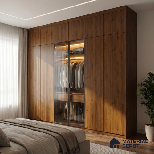 Wooden Look LM 23580 Urban Timber 8 ft x 4 ft Super Matte Finish Decorative Laminate - 1 mm | Suitable for TV Unit, Wardrobe, Kitchen Cabinets