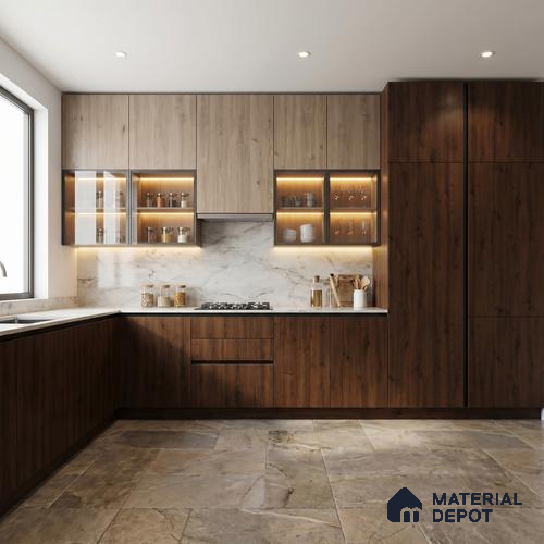 Wooden Look LM 23581 (SMT 7293) Midtown Maple 8 ft x 4 ft Super Matte Finish Decorative Laminate - 1 mm | Suitable for TV Unit, Wardrobe, Kitchen Cabinets