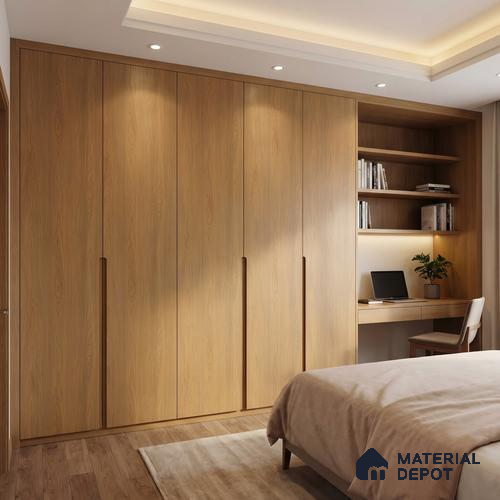 Wooden Look LM 23582 (AR 02 7127) Amber Waves 8 ft x 4 ft Ashen Rustic Finish Decorative Laminate - 1 mm | Suitable for TV Unit, Wardrobe, Kitchen Cabinets