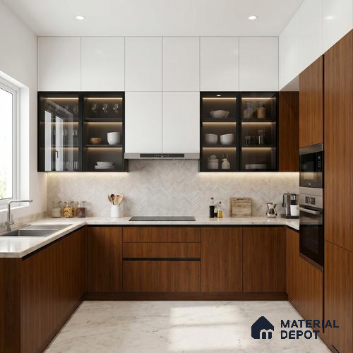 Wooden Look LM 23585 Coastal Cedar 8 ft x 4 ft Ashen Rustic Finish Decorative Laminate - 1 mm | Suitable for TV Unit, Wardrobe, Kitchen Cabinets