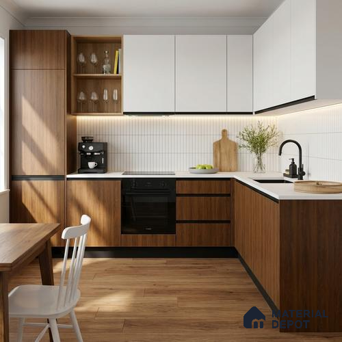 Wooden Look LM 23599 (AO 08 7123) Coastal Cedar 8 ft x 4 ft Apex Oak Finish Decorative Laminate - 1 mm | Suitable for TV Unit, Wardrobe, Kitchen Cabinets