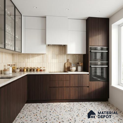 Wooden Look LM 23618 (SF 7253) Weathered Wood 8 ft x 4 ft Suede Finish Decorative Laminate - 1 mm | Suitable for TV Unit, Wardrobe, Kitchen Cabinets