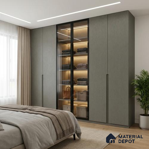Stone Look LM 24376 8 ft x 4 ft Texture Finish Decorative Laminate - 1 mm | Suitable for TV Unit, Wardrobe, Kitchen Cabinets