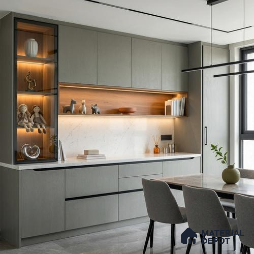 Stone Look LM 24383 8 ft x 4 ft Texture Finish Decorative Laminate - 1 mm | Suitable for TV Unit, Wardrobe, Kitchen Cabinets