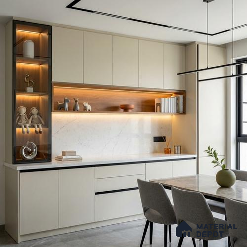 Stone Look LM 24387 8 ft x 4 ft Texture Finish Decorative Laminate - 1 mm | Suitable for TV Unit, Wardrobe, Kitchen Cabinets