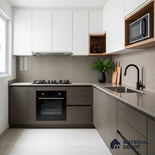 Stone Look LM 24393  8 ft x 4 ft Texture Finish Decorative Laminate - 1 mm | Suitable for TV Unit, Wardrobe, Kitchen Cabinets