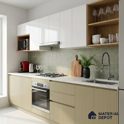 Wooden Look LM 24409 8 ft x 4 ft Texture Finish Decorative Laminate - 1 mm | Suitable for TV Unit, Wardrobe, Kitchen Cabinets