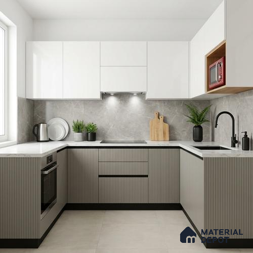 Wooden Look LM 24411 8 ft x 4 ft Texture Finish Decorative Laminate - 1 mm | Suitable for TV Unit, Wardrobe, Kitchen Cabinets