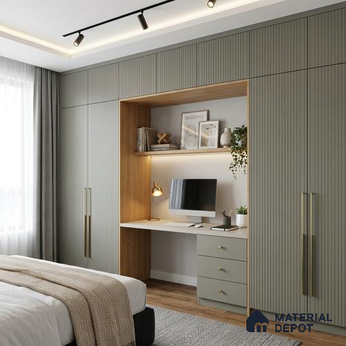 Wooden Look LM 24412 8 ft x 4 ft Texture Finish Decorative Laminate - 1 mm | Suitable for TV Unit, Wardrobe, Kitchen Cabinets