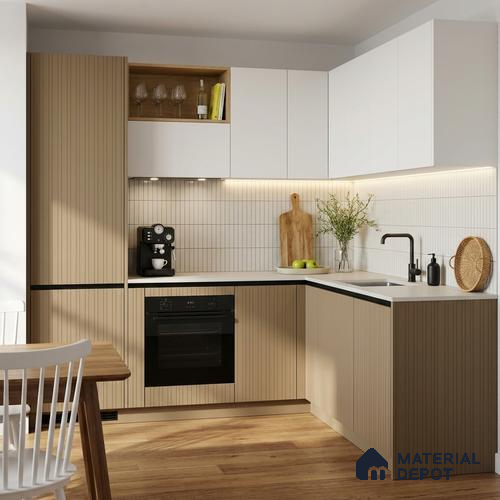 Wooden Look LM 24413 8 ft x 4 ft Texture Finish Decorative Laminate - 1 mm | Suitable for TV Unit, Wardrobe, Kitchen Cabinets