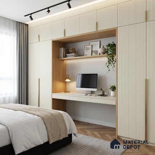 Wooden Look LM 24414 8 ft x 4 ft Texture Finish Decorative Laminate - 1 mm | Suitable for TV Unit, Wardrobe, Kitchen Cabinets