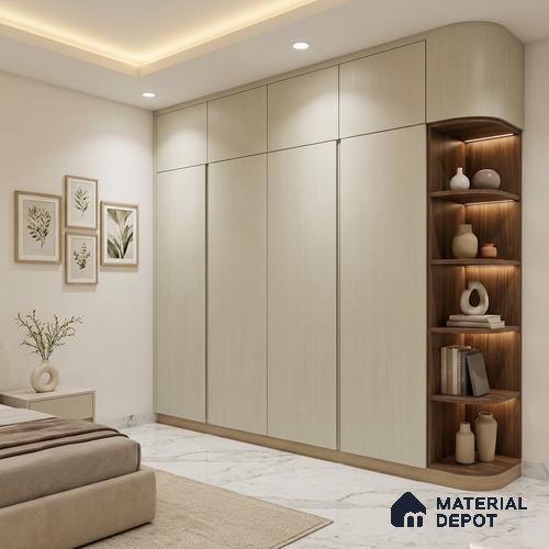 Wooden Look LM 24424 8 ft x 4 ft Texture Finish Decorative Laminate - 1 mm | Suitable for TV Unit, Wardrobe, Kitchen Cabinets