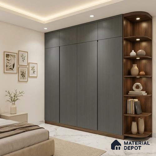 Wooden Look LM 24426 8 ft x 4 ft Texture Finish Decorative Laminate - 1 mm | Suitable for TV Unit, Wardrobe, Kitchen Cabinets