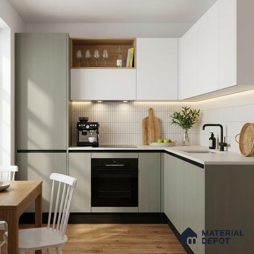 Wooden Look LM 24427 8 ft x 4 ft Texture Finish Decorative Laminate - 1 mm | Suitable for TV Unit, Wardrobe, Kitchen Cabinets