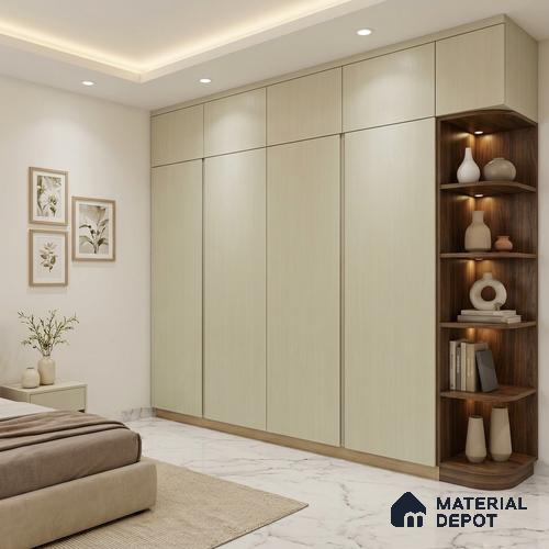 Wooden Look LM 24428 8 ft x 4 ft Texture Finish Decorative Laminate - 1 mm | Suitable for TV Unit, Wardrobe, Kitchen Cabinets