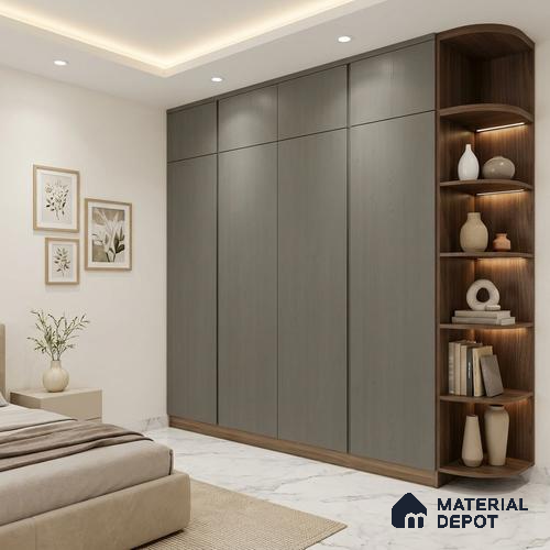 Wooden Look LM 24430 8 ft x 4 ft Texture Finish Decorative Laminate - 1 mm | Suitable for TV Unit, Wardrobe, Kitchen Cabinets