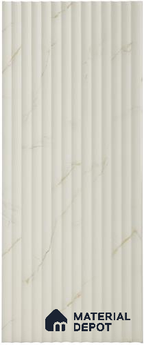 Cream Marble Look PN 06537 8 ft x 0.25 ft Louver - 8 mm | Suitable for TV Unit, Wardrobe, Kitchen Cabinets