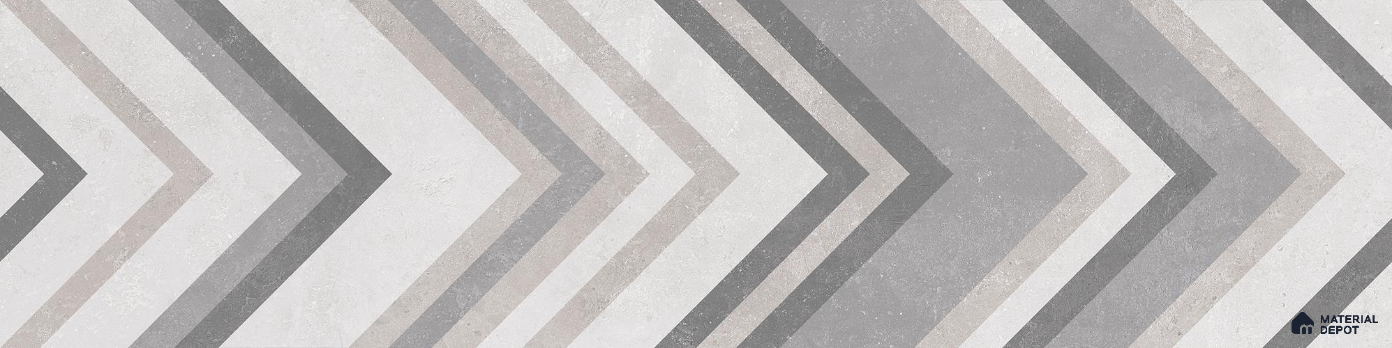 TL 01233 B Magnifica Bianco Deco 1200x300 mm GVT Abstract Look Tile - 9 mm