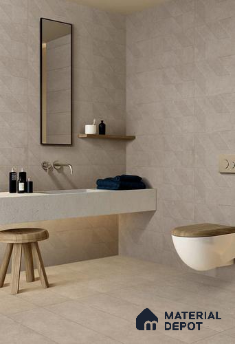 TL 01236 B Manor Brown Spiga 1200x300 mm GVT Cement Look Tile - 9 mm