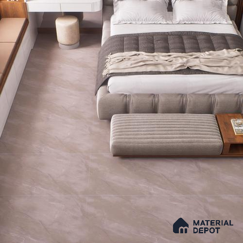 Marble Floor & Wall Tile TL 07098 B Froges Grey 4 ft x 2 ft Matte Finish Vitrified Tile - 9 mm | 4 Random Design | Suitable For living Room, Bedroom, Bathroom