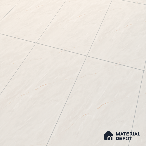 Marble Floor & Wall Tile TL 07095 B Froges Bianco 4 ft x 2 ft Matte Finish Vitrified Tile - 9 mm | 3 Random Design | Suitable For living Room, Bedroom, Bathroom