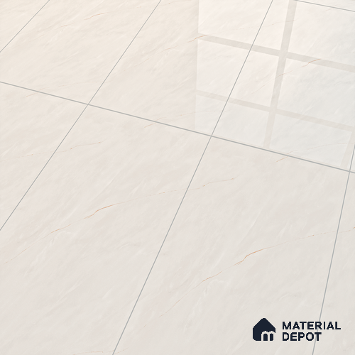 Marble Floor & Wall Tile TL 07095 Froges Bianco 4 ft x 2 ft Glossy Finish Vitrified Tile - 9 mm | 3 Random Design | Suitable For living Room, Bedroom, Bathroom | Image 5