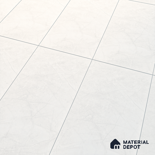 Marble Floor & Wall Tile TL 07094 B Pulpis Bianco 4 ft x 2 ft Matte Finish Vitrified Tile - 9 mm | 4 Random Design | Suitable For living Room, Bedroom, Bathroom