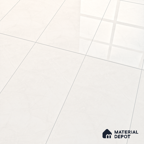 Marble Floor & Wall Tile TL 07094 Pulpis Bianco 4 ft x 2 ft Glossy Finish Vitrified Tile - 9 mm | 4 Random Design | Suitable For living Room, Bedroom, Bathroom | Image 5