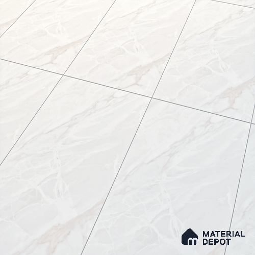 Marble Floor & Wall Tile TL 10261 F Sparta Bianco 4 ft x 2 ft Matte Finish Vitrified Tile - 9 mm | 4 Random Design | Suitable For living Room, Bedroom, Bathroom