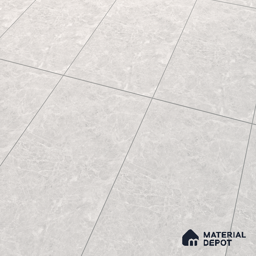 Marble Floor & Wall Tile TL 07108 Runa Bianco 4 ft x 2 ft Matte Finish Vitrified Tile - 9 mm | 4 Random Design | Suitable For living Room, Bedroom, Bathroom